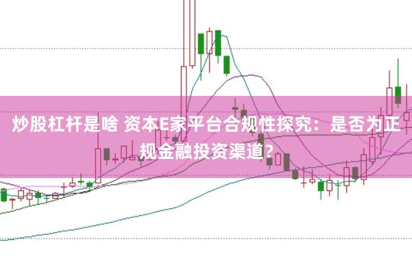 炒股杠桿是啥 資本E家平臺合規性探究：是否為正規金融投資渠道？